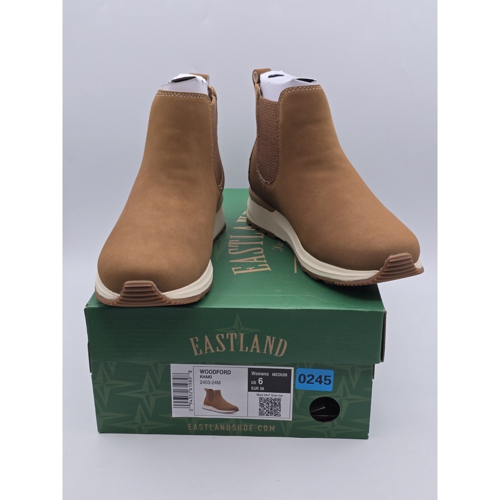 Eastland Women's Woodford Ankle Boot - Sz 6 M - Khaki